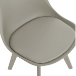 ΚΑΡΕΚΛΑ VEGAS HM0033.40 ΠΟΛΥΠΡΟΠΥΛΕΝΙΟΥ-PU-ΓΚΡΙ 48x56x82 εκ.