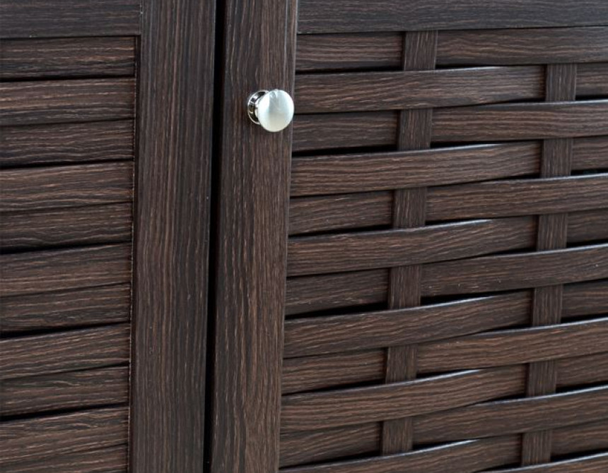 ΠΑΠΟΥΤΣΟΘΗΚΗ-ΝΤΟΥΛΑΠΙ 3 ΠΟΡΤΕΣ IGGY HM2211.01 WENGE 114Χ34Χ68εκ.