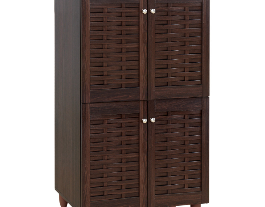 ΠΑΠΟΥΤΣΟΘΗΚΗ-ΝΤΟΥΛΑΠΙ KABIRA 4 ΠΟΡΤΕΣ HM2210.01 WENGE 77Χ34Χ123εκ.