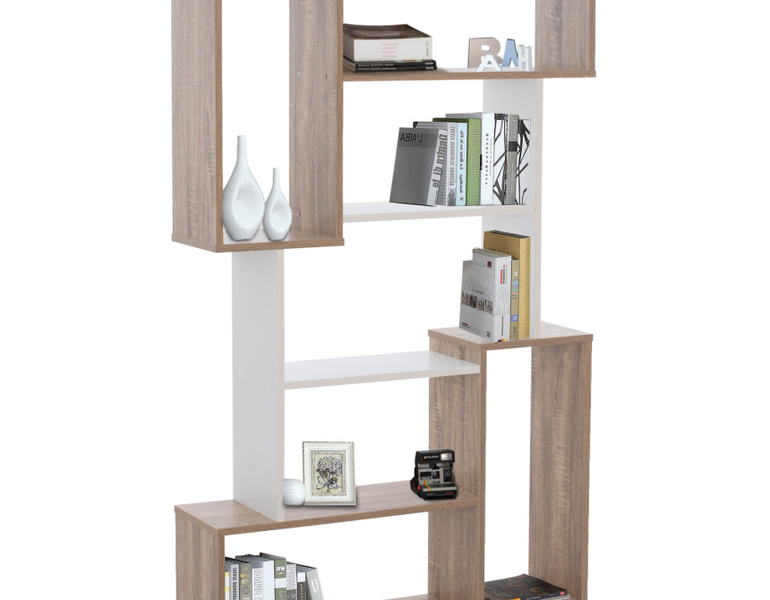 ΒΙΒΛΙΟΘΗΚΗ SHAY HM8768.01 85X22X140 ΛΕΥΚΟ