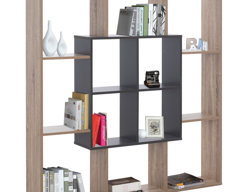 ΒΙΒΛΙΟΘΗΚΗ BRODY HM8771.02 136X22X136 ΓΚΡΙ