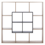 ΒΙΒΛΙΟΘΗΚΗ BRODY HM8771.02 136X22X136 ΓΚΡΙ