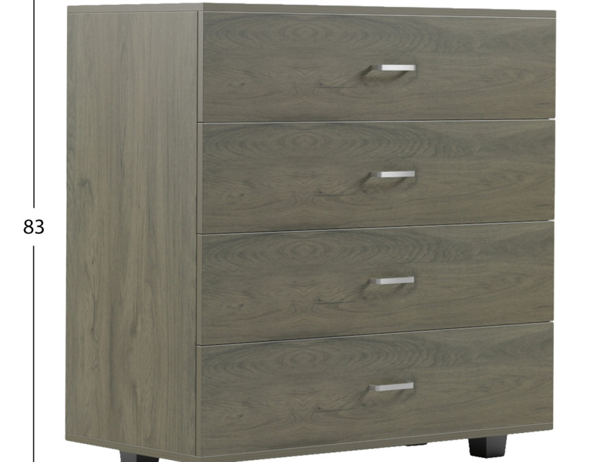 ΣΥΡΤΑΡΙΕΡΑ ΜΕΛΑΜΙΝΗΣ ME 4 ΣΥΡΤΑΡΙΑ DARK OLIVE HM8996.05 80x40x83Υεκ.