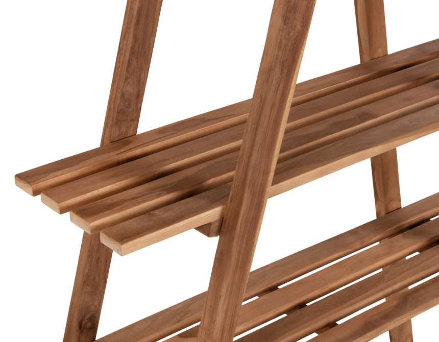 ΒΙΒΛΙΟΘΗΚΗ STAM HM7895 TEAK ΞΥΛΟ ΣΕ ΦΥΣΙΚΟ ΧΡΩΜΑ 120x33x180Y εκ.