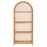 ΒΙΒΛΙΟΘΗΚΗ HM9552 ΑΠΟ ΦΥΣΙΚΟ RATTAN ΣΕ ΦΥΣΙΚΟ ΧΡΩΜΑ 80x40x182Υεκ.