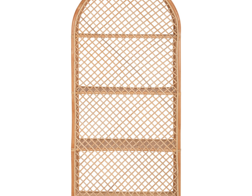 ΒΙΒΛΙΟΘΗΚΗ HM9552 ΑΠΟ ΦΥΣΙΚΟ RATTAN ΣΕ ΦΥΣΙΚΟ ΧΡΩΜΑ 80x40x182Υεκ.