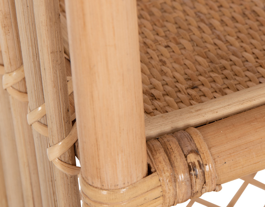 ΒΙΒΛΙΟΘΗΚΗ HM9552 ΑΠΟ ΦΥΣΙΚΟ RATTAN ΣΕ ΦΥΣΙΚΟ ΧΡΩΜΑ 80x40x182Υεκ.