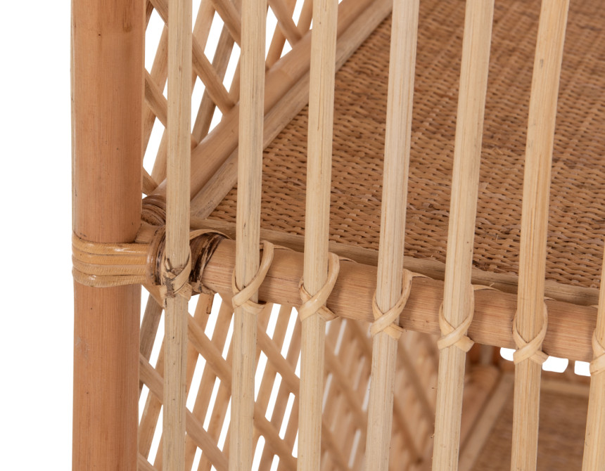 ΒΙΒΛΙΟΘΗΚΗ HM9552 ΑΠΟ ΦΥΣΙΚΟ RATTAN ΣΕ ΦΥΣΙΚΟ ΧΡΩΜΑ 80x40x182Υεκ.