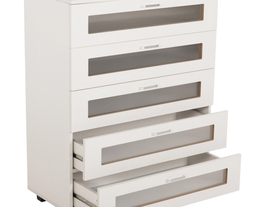 ΣΥΡΤΑΡΙΕΡΑ ΜΕΛΑΜΙΝΗΣ THORGAN HM9881.03 5 ΣΥΡΤΑΡΙΑ-ΛΕΥΚΟ ΧΡΩΜΑ 80Χ40Χ100Υεκ