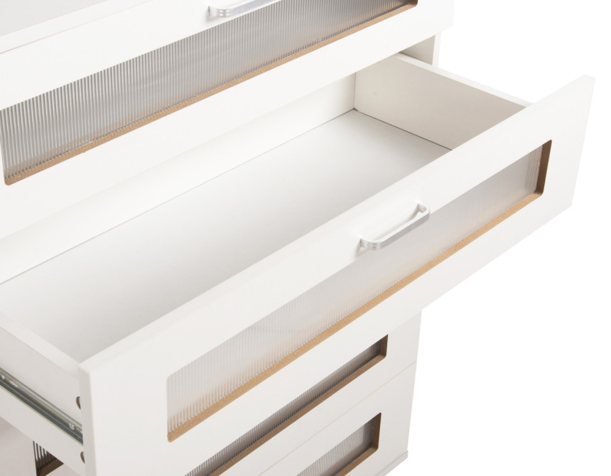 ΣΥΡΤΑΡΙΕΡΑ ΜΕΛΑΜΙΝΗΣ THORGAN HM9881.03 5 ΣΥΡΤΑΡΙΑ-ΛΕΥΚΟ ΧΡΩΜΑ 80Χ40Χ100Υεκ
