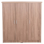 ΝΤΟΥΛΑΠΑ 3ΦΥΛΛΗ ΜΕ ΡΑΦΙΑ BAILEY HM2482.01 SONAMA OAK ΜΕΛΑΜΙΝΗ 120-116x40x123,5Υεκ.