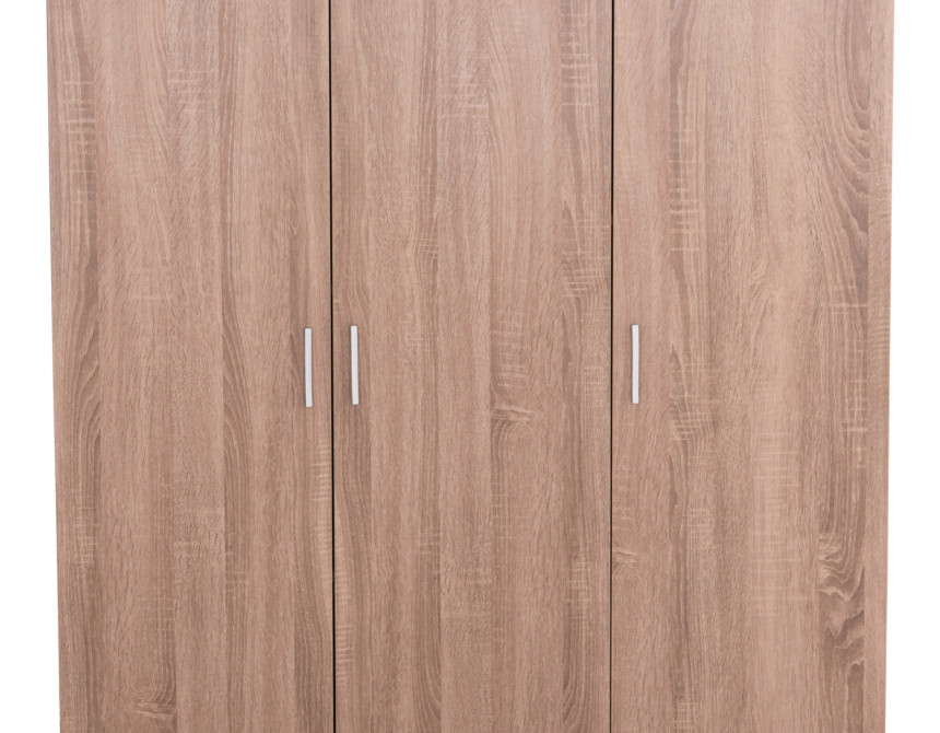 ΝΤΟΥΛΑΠΑ 3ΦΥΛΛΗ ΜΕ ΡΑΦΙΑ BAILEY HM2482.01 SONAMA OAK ΜΕΛΑΜΙΝΗ 120-116x40x123,5Υεκ.