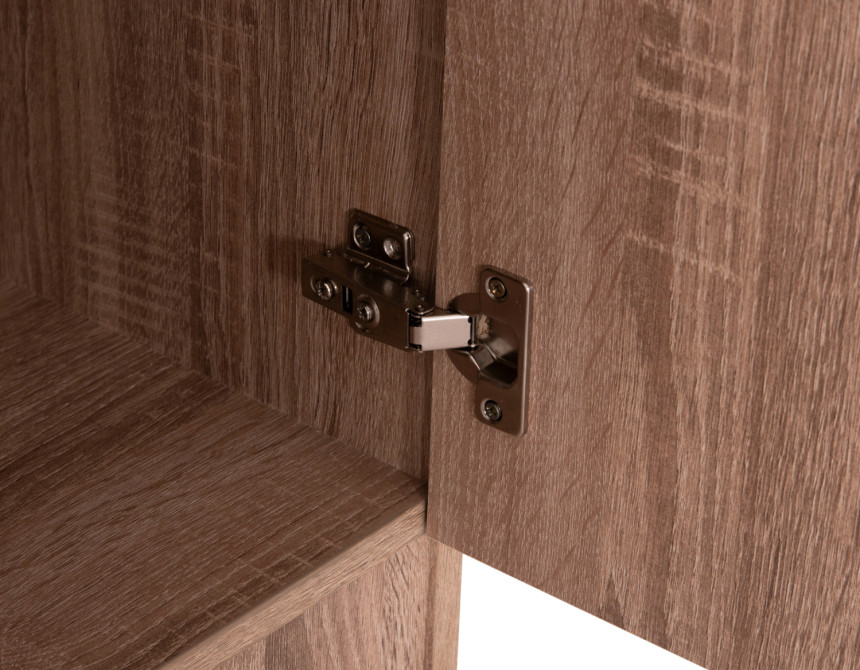 ΝΤΟΥΛΑΠΑ 3ΦΥΛΛΗ ΜΕ ΡΑΦΙΑ BAILEY HM2482.01 SONAMA OAK ΜΕΛΑΜΙΝΗ 120-116x40x123,5Υεκ.