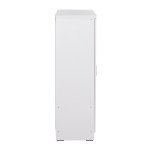 ΝΤΟΥΛΑΠΑ 3ΦΥΛΛΗ ΜΕ ΡΑΦΙΑ BAILEY HM2482.02 ΛΕΥΚΗ ΜΕΛΑΜΙΝΗ 120-116x40x123,5Υεκ.