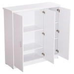 ΝΤΟΥΛΑΠΑ 3ΦΥΛΛΗ ΜΕ ΡΑΦΙΑ BAILEY HM2482.02 ΛΕΥΚΗ ΜΕΛΑΜΙΝΗ 120-116x40x123,5Υεκ.