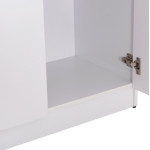 ΝΤΟΥΛΑΠΑ 3ΦΥΛΛΗ ΜΕ ΡΑΦΙΑ BAILEY HM2482.02 ΛΕΥΚΗ ΜΕΛΑΜΙΝΗ 120-116x40x123,5Υεκ.