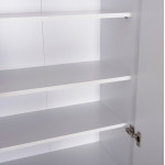ΠΑΠΟΥΤΣΟΘΗΚΗ-ΝΤΟΥΛΑΠΑ CLUSE HM2403.03 ΜΕΛΑΜΙΝΗ ΛΕΥΚΟ ΧΡΩΜΑ 60Χ36,5Χ186,5Υεκ.