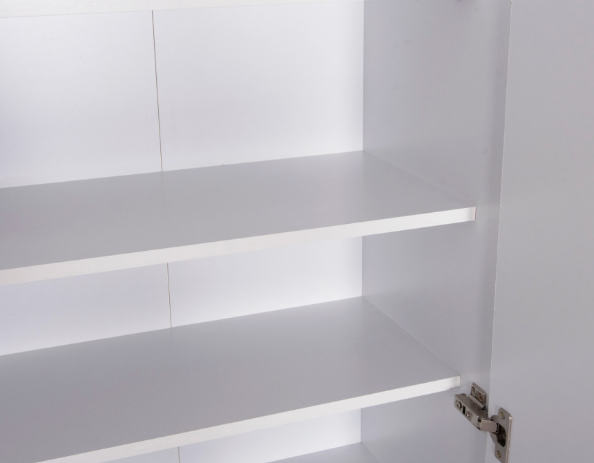 ΠΑΠΟΥΤΣΟΘΗΚΗ-ΝΤΟΥΛΑΠΑ CLUSE HM2403.03 ΜΕΛΑΜΙΝΗ ΛΕΥΚΟ ΧΡΩΜΑ 60Χ36,5Χ186,5Υεκ.