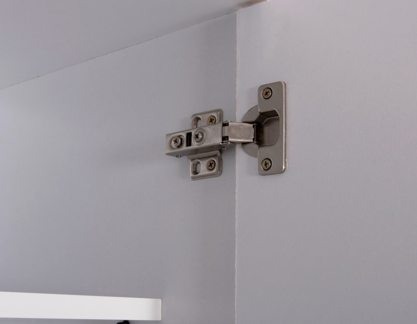 ΠΑΠΟΥΤΣΟΘΗΚΗ-ΝΤΟΥΛΑΠΑ CLUSE HM2403.03 ΜΕΛΑΜΙΝΗ ΛΕΥΚΟ ΧΡΩΜΑ 60Χ36,5Χ186,5Υεκ.