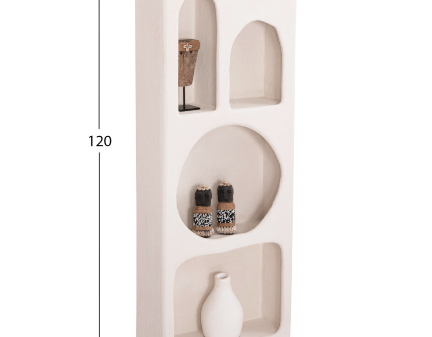 ΡΑΦΙΕΡΑ ΤΟΙΧΟΥ ΣΕΙΡΑ SANTORINI HM18069 MDF ΣΕ ΥΠΟΛΕΥΚΟ ΧΡΩΜΑ 47,5x18x120Υεκ.