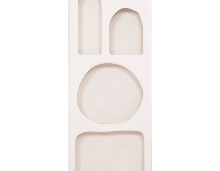 ΡΑΦΙΕΡΑ ΤΟΙΧΟΥ ΣΕΙΡΑ SANTORINI HM18069 MDF ΣΕ ΥΠΟΛΕΥΚΟ ΧΡΩΜΑ 47,5x18x120Υεκ.