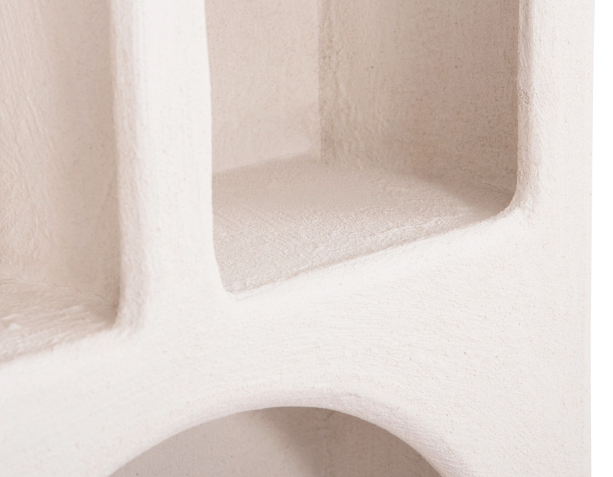ΡΑΦΙΕΡΑ ΤΟΙΧΟΥ ΣΕΙΡΑ SANTORINI HM18069 MDF ΣΕ ΥΠΟΛΕΥΚΟ ΧΡΩΜΑ 47,5x18x120Υεκ.