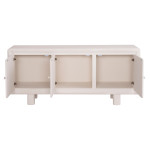 ΜΠΟΥΦΕΣ ΣΕΙΡΑ SANTORINI HM18068 MDF ΣΕ ΥΠΟΛΕΥΚΟ ΧΡΩΜΑ-3 ΠΟΡΤΕΣ 140x38x64Υεκ.
