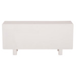 ΜΠΟΥΦΕΣ ΣΕΙΡΑ SANTORINI HM18068 MDF ΣΕ ΥΠΟΛΕΥΚΟ ΧΡΩΜΑ-3 ΠΟΡΤΕΣ 140x38x64Υεκ.