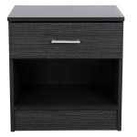 ΚΟΜΟΔΙΝΟ ΜΕ 1 ΣΥΡΤΑΡΙ LANEY ZEBRANO 45x35,5x47Υ εκ. HM2345.02
