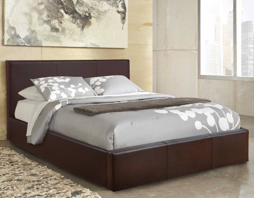 ΚΡΕΒΑΤΙ BOBBI PU ΚΑΦΕ ΜΕ ΑΠΟΘΗΚΕΥΤΙΚΟ ΧΩΡΟ HM554.02 150x200 εκ.