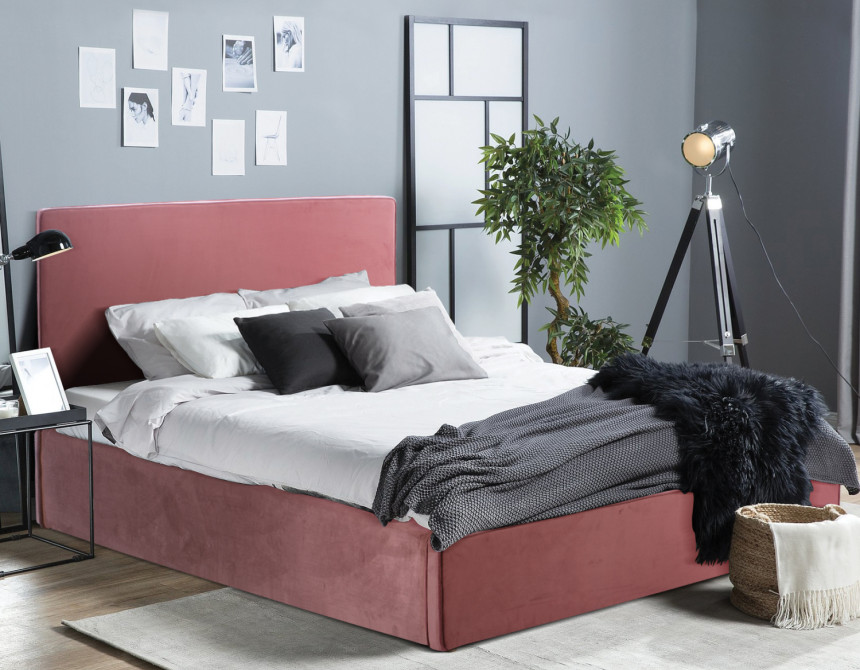 ΚΡΕΒΑΤΙ ALLIE HM584.12 160Χ200 ΜΕ ΑΠΟΘΗΚΕΥΤΙΚΟ ΧΩΡΟ ΣΑΠΙΟ ΜΗΛΟ