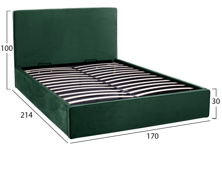 ΚΡΕΒΑΤΙ ALLIE HM584.13 160Χ200 ΜΕ ΑΠΟΘΗΚΕΥΤΙΚΟ ΧΩΡΟ ΚΥΠΑΡΙΣΣΙ