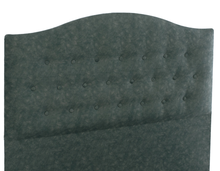 ΚΡΕΒΑΤΙ MALENA ΑΠΟ ΠΡΑΣΙΝΟ ΥΦΑΣΜΑ τύπου NUBUCK, HM647.27 ΓΙΑ ΣΤΡΩΜΑ 120x200 εκ.