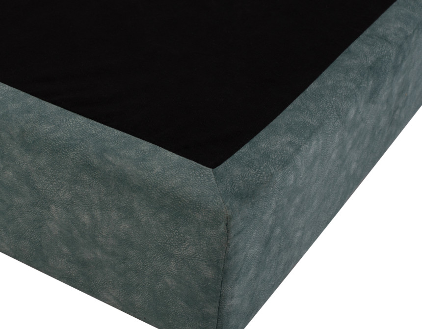 ΚΡΕΒΑΤΙ MALENA ΑΠΟ ΠΡΑΣΙΝΟ ΥΦΑΣΜΑ τύπου NUBUCK, HM647.27 ΓΙΑ ΣΤΡΩΜΑ 120x200 εκ.