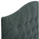 ΚΡΕΒΑΤΙ MALENA ΑΠΟ ΠΡΑΣΙΝΟ ΥΦΑΣΜΑ τύπου NUBUCK, HM647.27 ΓΙΑ ΣΤΡΩΜΑ 120x200 εκ.