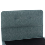 ΚΡΕΒΑΤΙ DOLORES ΑΠΟ ΥΦΑΣΜΑ LIGHT GREEN HM649.27 ΓΙΑ ΣΤΡΩΜΑ 90x200 εκ.