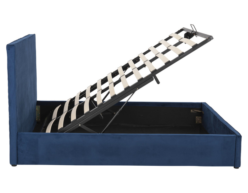 ΚΡΕΒΑΤΙ ALLIE HM584.18 160Χ200 ΜΕ ΑΠΟΘΗΚΕΥΤΙΚΟ ΧΩΡΟ-ΜΠΛΕ ΒΕΛΟΥΔΟ