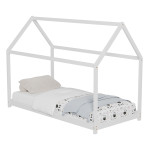 ΚΡΕΒΑΤΙ ΠΑΙΔΙΚΟ PEPE HM677.03 τ.MONTESSORI ΞΥΛΟ ΠΕΥΚΟ ΛΕΥΚΟ- 190x90εκ