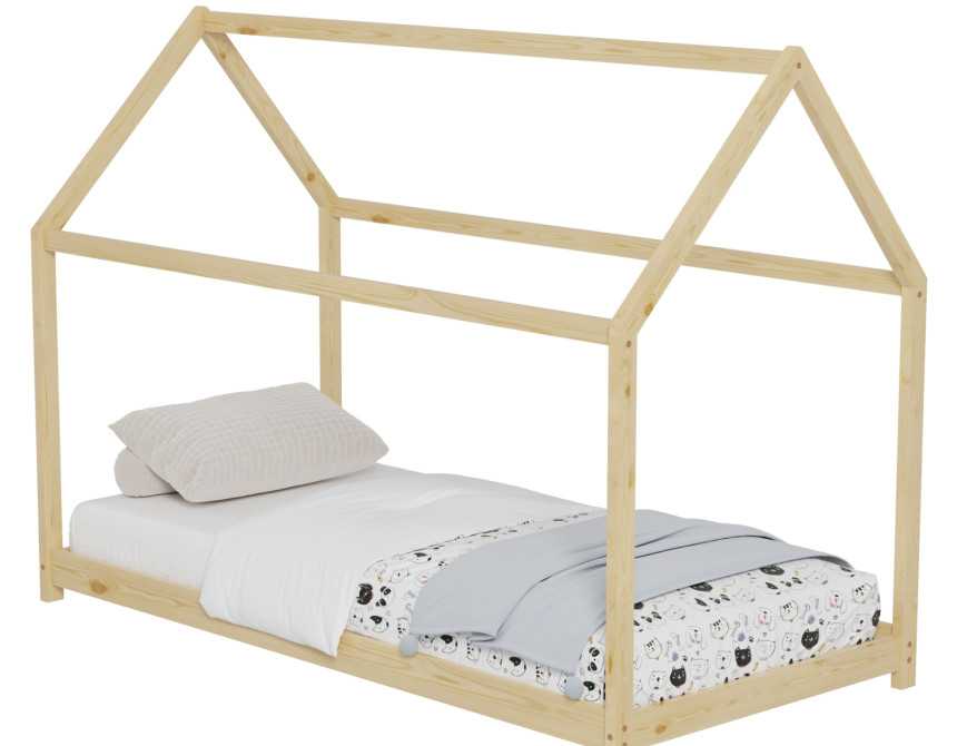 ΚΡΕΒΑΤΙ ΠΑΙΔΙΚΟ PEPE HM677.01 τ.MONTESSORI ΞΥΛΟ ΠΕΥΚΟ ΦΥΣΙΚΟ- 190x90εκ