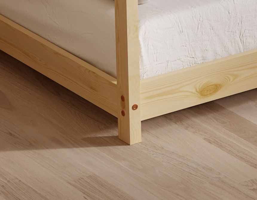 ΚΡΕΒΑΤΙ ΠΑΙΔΙΚΟ PEPE HM677.01 τ.MONTESSORI ΞΥΛΟ ΠΕΥΚΟ ΦΥΣΙΚΟ- 190x90εκ