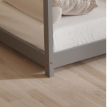 ΚΡΕΒΑΤΙ ΠΑΙΔΙΚΟ PEPE HM677.05 τ.MONTESSORI ΞΥΛΟ ΠΕΥΚΟ ΓΚΡΙ- 190x90εκ
