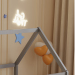 ΚΡΕΒΑΤΙ ΠΑΙΔΙΚΟ PEPE HM677.05 τ.MONTESSORI ΞΥΛΟ ΠΕΥΚΟ ΓΚΡΙ- 190x90εκ