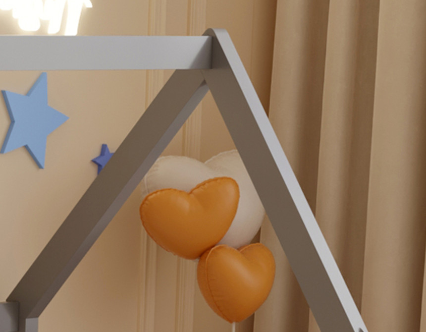 ΚΡΕΒΑΤΙ ΠΑΙΔΙΚΟ PEPE HM678.05 τ.MONTESSORI ΞΥΛΟ ΠΕΥΚΟ ΓΚΡΙ- 140x70εκ