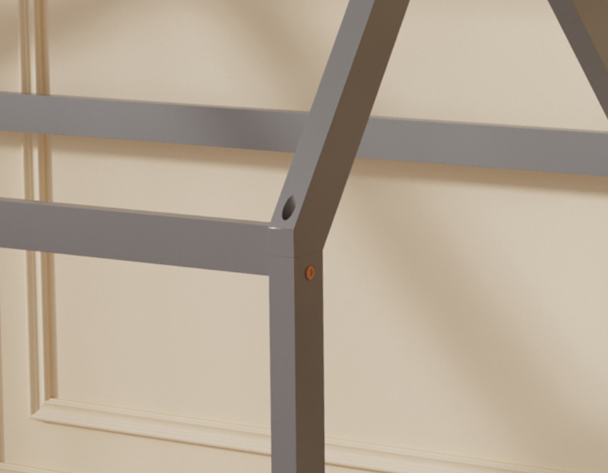 ΚΡΕΒΑΤΙ ΠΑΙΔΙΚΟ PEPE HM678.05 τ.MONTESSORI ΞΥΛΟ ΠΕΥΚΟ ΓΚΡΙ- 140x70εκ