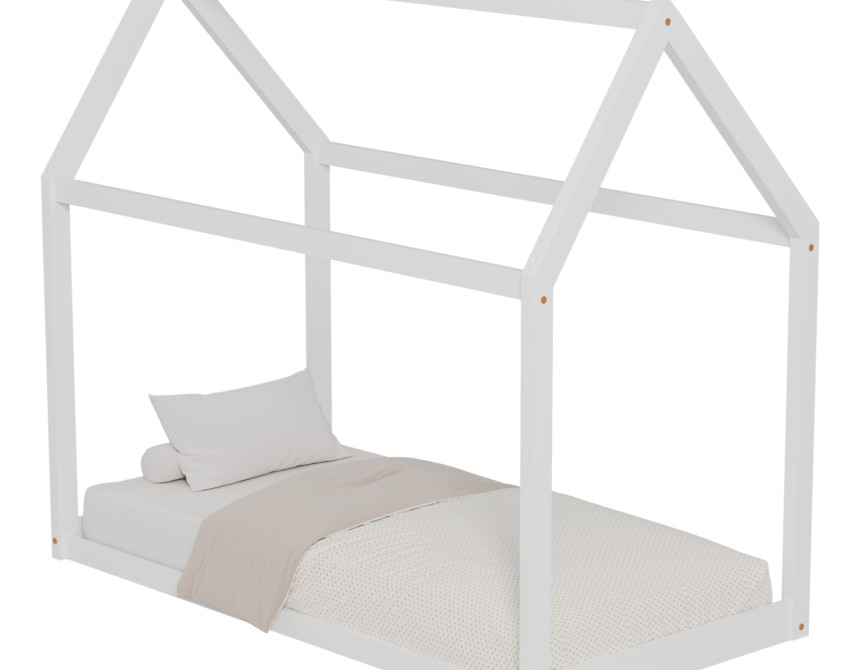 ΚΡΕΒΑΤΙ ΠΑΙΔΙΚΟ PEPE HM678.03 τ.MONTESSORI ΞΥΛΟ ΠΕΥΚΟ ΛΕΥΚΟ- 140x70εκ