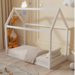 ΚΡΕΒΑΤΙ ΠΑΙΔΙΚΟ PEPE HM678.03 τ.MONTESSORI ΞΥΛΟ ΠΕΥΚΟ ΛΕΥΚΟ- 140x70εκ