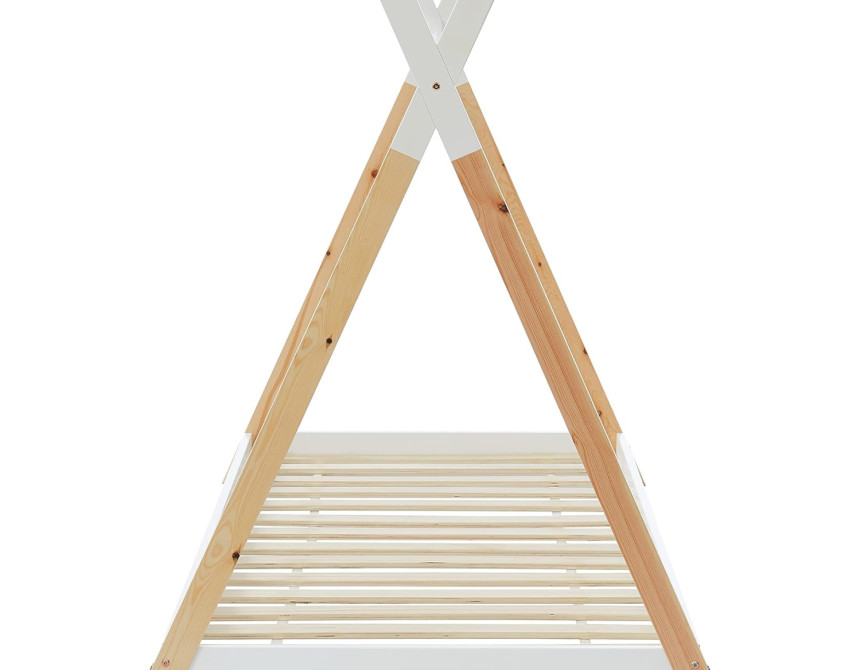 ΚΡΕΒΑΤΙ ΠΑΙΔΙΚΟ MUNK HM699.03 τ.MONTESSORI ΞΥΛΟ ΠΕΥΚΟΥ ΦΥΣΙΚΟ-ΛΕΥΚΟ- 190x90εκ