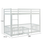 ΠΑΙΔΙΚΗ ΚΟΥΚΕΤΑ ΜΕ ΠΑΡΚΑΚΙ PLAYKID HM703.03 ΞΥΛΟ ΠΕΥΚΟΥ ΛΕΥΚΟ ΓΙΑ 190x90εκ