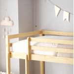ΠΑΙΔΙΚΗ ΚΟΥΚΕΤΑ ΜΕ ΠΑΡΚΑΚΙ PLAYKID HM703.01 ΞΥΛΟ ΠΕΥΚΟΥ ΦΥΣΙΚΟ ΓΙΑ 190x90εκ