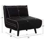 ΠΟΛΥΘΡΟΝΑ ΚΡΕΒΑΤΙ BRAXTON HM8425.03 ΜΑΥΡΟ ΥΦΑΣΜΑ 78x88x78Υεκ.